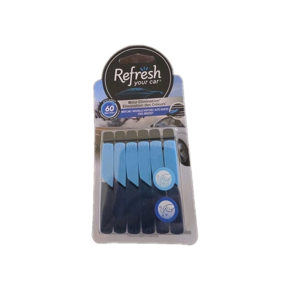 Refresh Your Car Odor Eliminating Auto Vent Stick and 1 Count (Pk 6) #1305-1308